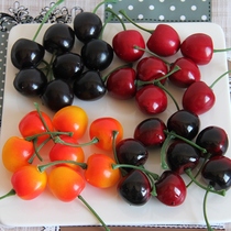 Simulation Cherry cherries model small fruit vegetable props fake fruit small cherry fruit shooting props decorations