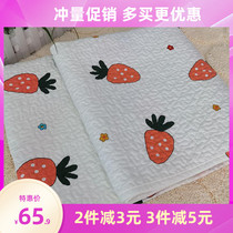 Pure cotton sleeping cushion baby bunk cushion Summer thin bedding cushion quilted by baby multifunction washed mat
