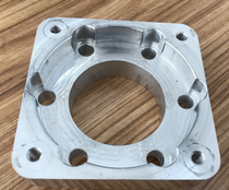 Aluminum alloy turbine reducer with servo motor output flange connection special flange NMRV63