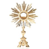  Catholic relics Imported from Italy Liturgical Supplies Baroque Style Eucharist Light Monstrance 57cm