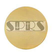  Italy imported Catholic holy relics liturgical supplies Brass gold-plated holy plate Lamb diameter 12cm