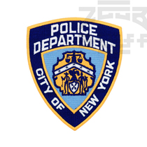 (ZGGB) NYPD New York City Police Department of Magic Magic Sticker arm Chapter SF Love to use US military special combat morale badge
