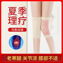 Brand autumn thin knee pads warm old cold leg joints air-conditioning room cold-proof mutual paint short non-trace male Lady