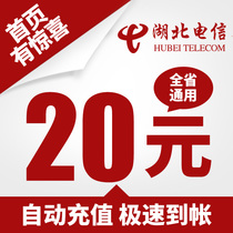 Hubei Telecom 20 yuan mobile phone charges recharge automatic fast charge instant to the account fast to the account direct charge