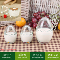 Egg shell pudding cup 100ml high temperature glass pudding bottle Mousse cup Yogurt creme brulee mold