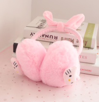 Cartoon kitty earmuffs winter warm earmuffs cute plush ear warm cold ear warm earmuffs winter female