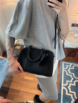 FTM$ 21SS EXCLUSIVE HOMEMADE NEW PINT GENUINE COW LEATHER SPLICING CANVAS CASUAL SMALL Bucket Bag for both men and women