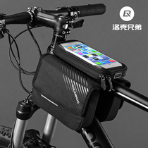 ROCKBROS BIKE BAG PHONE TOUCH SCREEN CAR FRONT BAG Upper Tube Bag Mountain Bike Saddle Pack Riding Equipment Accessories