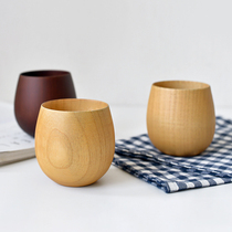 Natural Japanese wooden cup Natural jujube wood Anti-scalding insulation wooden cup Tea cup Wine glass Restaurant bed and breakfast