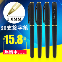 1 0mm signature pen wholesale black business carbon pen large capacity gel pen practice water pen thick head water pen