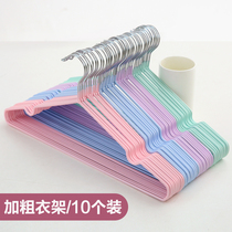 Thickened non-slip clothes hanging clothes support iron wire Nano-impregnated wet and dry incognito adult clothes rack Clothing store clothes rack