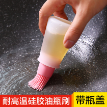 High temperature silicone oil brush with bottle barbecue brush Kitchen pancake household baking does not lose hair Silicone oil brush small oil bottle