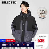 SELECTED Slade winter New thick hooded function tooling handsome down jacket men S)420412047