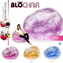 Net red sequin inflatable sofa Lazy sofa bed Sequin air folding sofa chair Outdoor rest Portable recliner