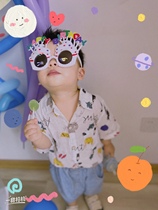 Net celebrity little red book with the same birthday funny glasses creative girlfriends children take pictures posing props decoration party
