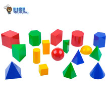 Taiwan Imported Cruise Thisle Kindergarten Early Teaching Aids School With 3D Geometry Cylindrical Cone 17 Shaped Geometric Body