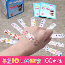 Band-aid female girl born cute cherry blossom waterproof fresh cartoon type Korean personality face transparent mini children