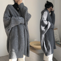 Pregnant women wool coat 2021 autumn fashion thick jacquard sweater cloak autumn winter pregnant women long shawl