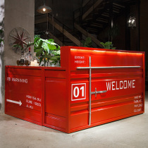American wrought iron cashier Corner bar Industrial style Retro restaurant Bar counter Clothing store Cafe front desk