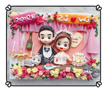 (Wedding gift) (Work display) Clay doll for appreciation only. Do not shoot (light hand)