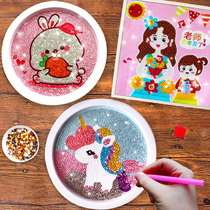 Childrens diamond stickers handmade diy production material pack Crystal June 1 Childrens Day gift girl educational toys