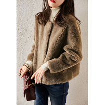 Lamb coat women 2021 Winter new leather hair one thin wind resistant warm Teddy short fur collar