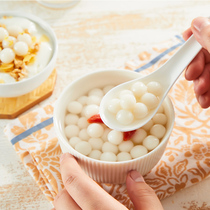 Thousand-flavored white glutinous small Yuanzi handmade small taro balls without stuffing small glutinous rice balls wine dumplings convenient breakfast