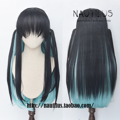taobao agent [Wig] When the Blade of Ghost Destroy, Ichiro COS Pavilion COSPLAY double ponyta tie hair