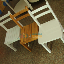 Kindergarten early education Solid wood chair Parent-child garden Childrens chair Wooden back chair Learning chair Striped paint chair