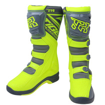 MTR-E002 Fluorescent Green Gray Professional Off-Road Motorcycle BOOTS Racing BOOTS PRO