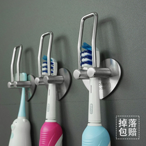 Stainless steel toothbrush rack minimalist suction wall-type toilet shelve wall-mounted electric toothbrush holder seat-free