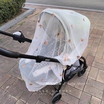 milky garden baby stroller sunshade breathable windproof mosquitoes trolley cover bear sunscreen cover