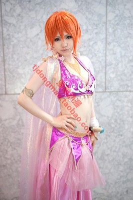 One Piece Nami Zou Island Purple Dress Cosplay Costume – Gcosplay