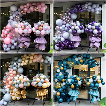 Opening atmosphere layout balloon flower basket column shop celebration beauty salon door activity indoor scene decoration