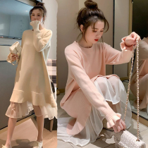 Radiation-proof maternity clothes spring and autumn clothes womens belly to work computer invisible inner wear pregnancy dress trend