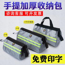 Small multi-function padded hand kit mens canvas wear-resistant electrician portable tool bag repair