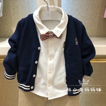  Special 21 spring TW bear boy clothes baby childrens knitted cardigan T0CK211201A jacket CK211201A