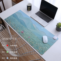 Large warm table mat waterproof office computer desk room warm hand warm electric winter heating hipster heating mouse pad