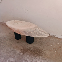 Meteor original design original ecological whole wooden tea table Japanese style homestay furniture tea table can be used as a long stool