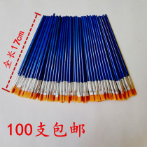 Nylon flat head gouache watercolor pen Lipstick grinding plastic rod Oil painting brush Graffiti acrylic art pen