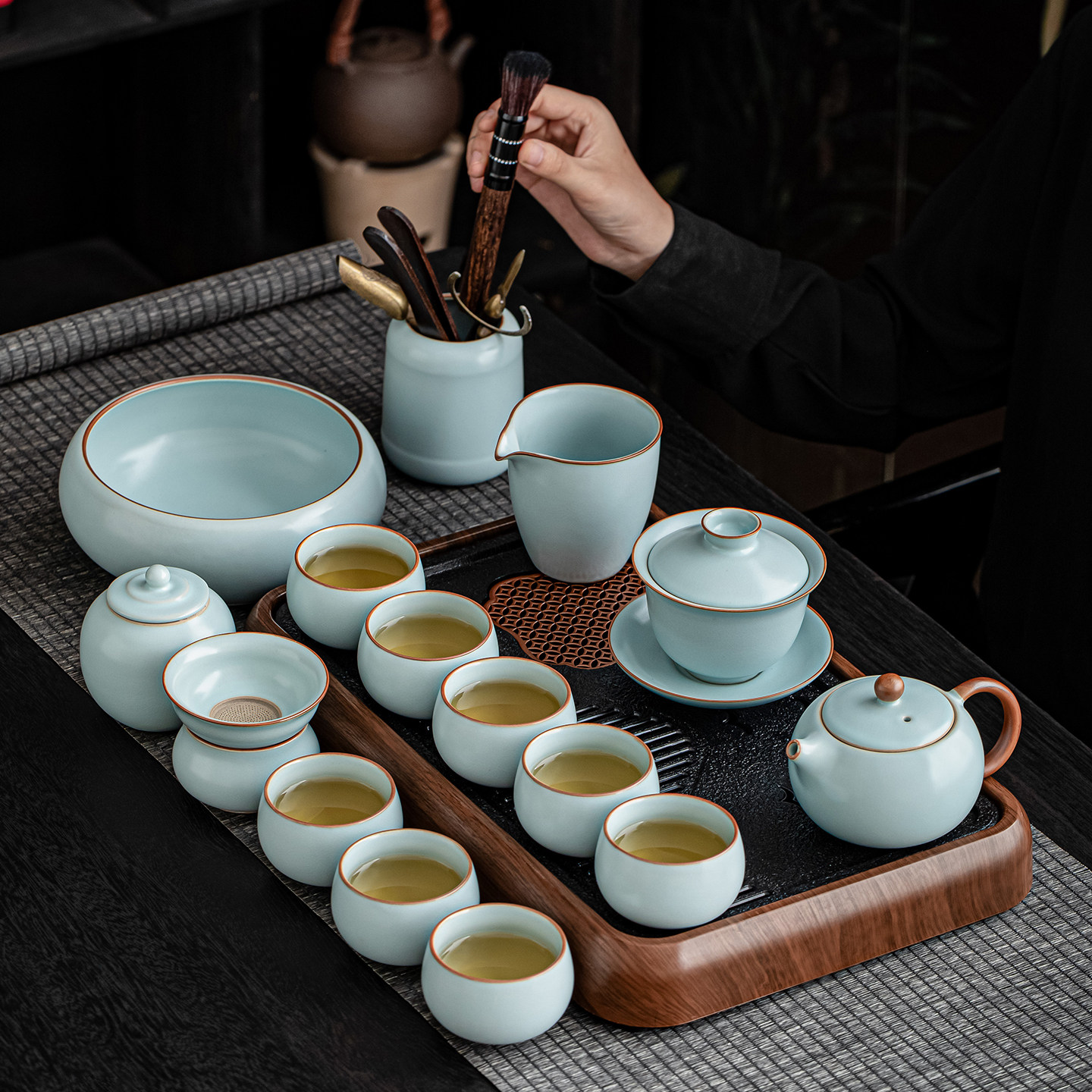 天青汝窑茶具套装-天青汝窑茶具套装促销价格、天青汝窑茶具套装品牌- 淘宝