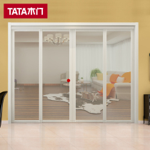 TATA sliding door model jjjt001 extremely narrow lifting rail sliding door aluminum alloy frame easy to install simple fashion environmental protection