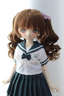 taobao agent Bjd DD/MDD/TF/bear sister wig double ponytail three-point double ponytail wig tiger mouth clip