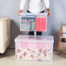 High transparent finishing box plastic large thickened clothing storage box non-toxic and tasteless large space storage box
