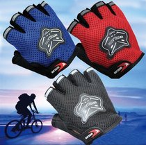 Riding half finger gloves mountain bike Fox head short finger gloves Summer men and women thin breathable bicycle equipment