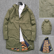 Turkey foreign trade tail goods autumn thin mens slim hooded long windbreaker waterproof casual coat tide