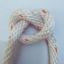 Full woven polypropylene rope safety secondary rope binding rescue rope soft wear-resistant polypropylene nylon brake binding cargo rope