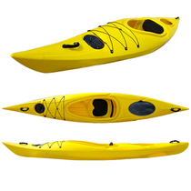 Ocean boat Single kayak Hard boat Plastic rowing boat Canoe Summer water sports kayak hard bottom L010