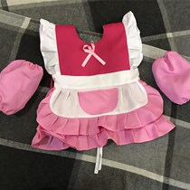 Childrens hood clothes Baby surrounding pocket Kindergarten Apron Anti Dirty Girl Autumn winter Anti-wearing baby eating protective clothing