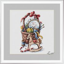 Cross stitch electronic drawing redraw source file XSD embroidery handmade basket